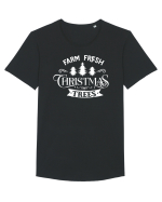 Farm Fresh Trees White Tricou mânecă scurtă guler larg Bărbat Skater