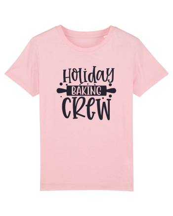 Holiday Baking Crew Black Cotton Pink