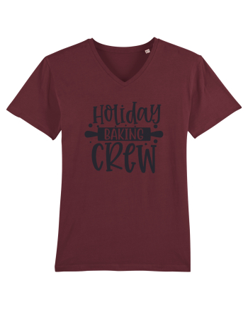 Holiday Baking Crew Black Burgundy