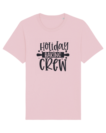 Holiday Baking Crew Black Cotton Pink