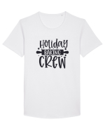 Holiday Baking Crew Black Tricou mânecă scurtă guler larg Bărbat Skater