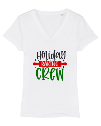 Holiday Baking Crew Colored White