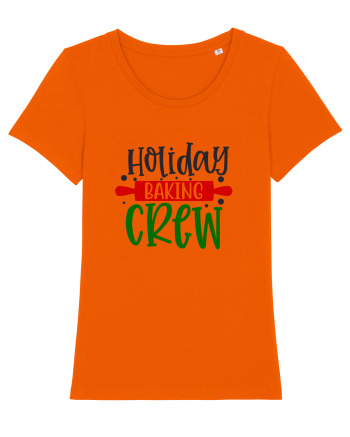 Holiday Baking Crew Colored Bright Orange