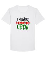 Holiday Baking Crew Colored Tricou mânecă scurtă guler larg Bărbat Skater