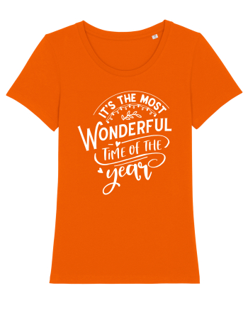 Its the most wonderful time White Bright Orange