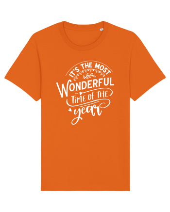 Its the most wonderful time White Bright Orange