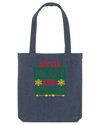 Joyful Merry and Blessed Midnight Blue