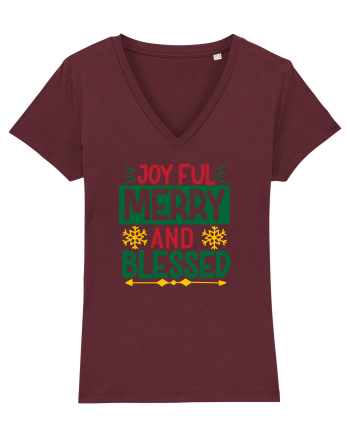 Joyful Merry and Blessed Burgundy