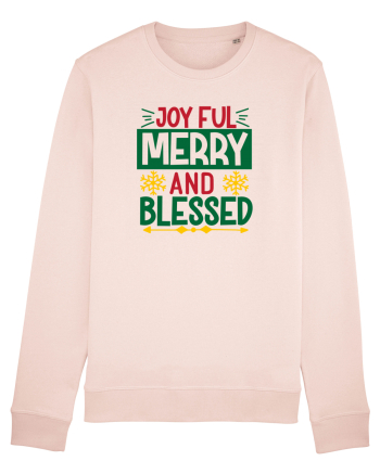 Joyful Merry and Blessed Candy Pink