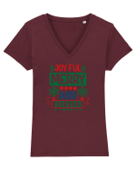 Joyful And Merry Tricou mânecă scurtă guler V Damă Evoker