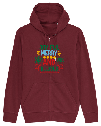 Joyful And Merry 2 Burgundy