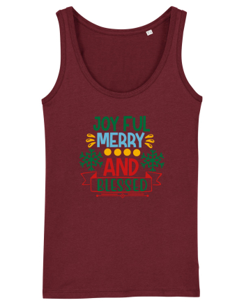 Joyful And Merry 2 Burgundy