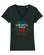 Joyful And Merry 2 Tricou mânecă scurtă guler V Damă Evoker