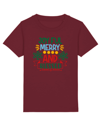 Joyful And Merry 2 Burgundy