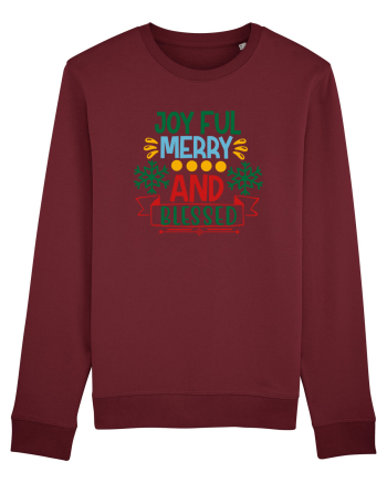 Joyful And Merry 2 Burgundy