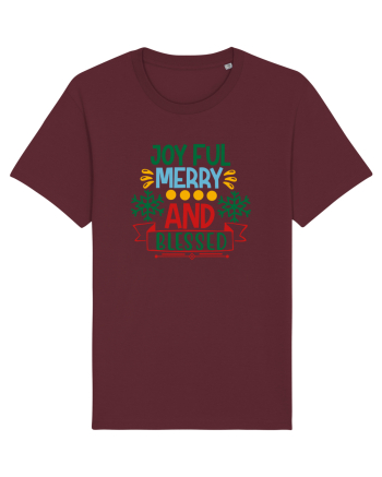 Joyful And Merry 2 Burgundy