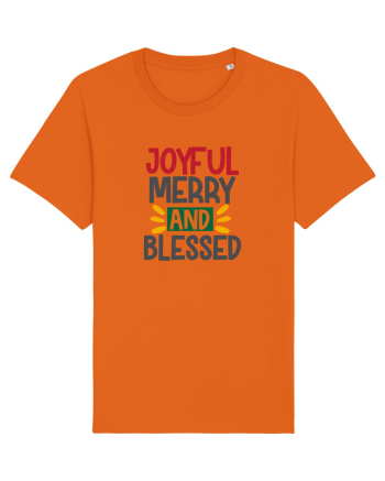 Joyful And Merry 3 Bright Orange