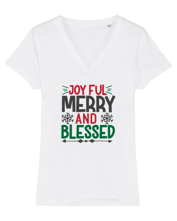 Joyful And Merry 4 White