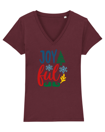 Joyful Feet Green Burgundy