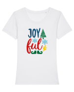 Joyful Feet Green Tricou mânecă scurtă guler larg fitted Damă Expresser