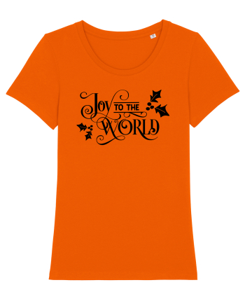 Joy to the World Black Bright Orange