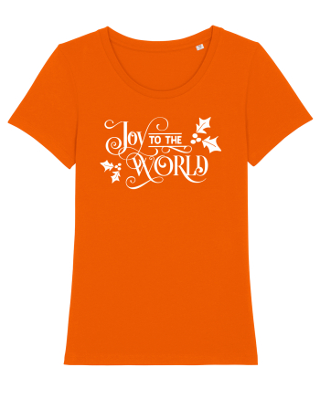 Joy to the World White Bright Orange
