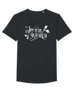 Joy to the World White Tricou mânecă scurtă guler larg Bărbat Skater