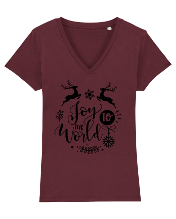 Joy to the World Black 2 Burgundy