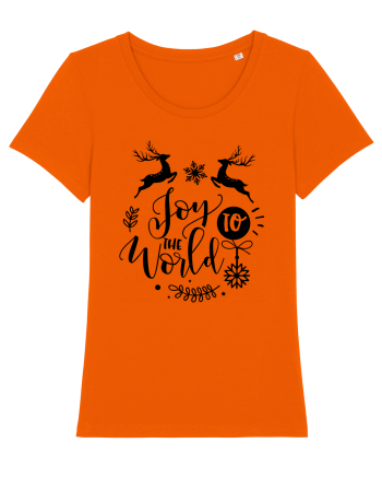 Joy to the World Black 2 Bright Orange