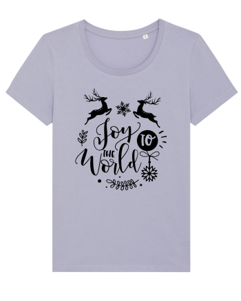 Joy to the World Black 2 Lavender