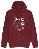 Joy to the World Black and Gold Hanorac cu fermoar Unisex Connector