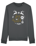 Joy to the World Black and Gold Bluză mânecă lungă Unisex Rise