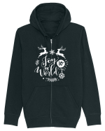 Joy to the World White 2 Hanorac cu fermoar Unisex Connector