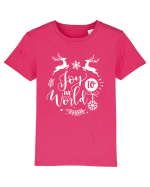 Joy to the World White 2 Tricou mânecă scurtă  Copii Mini Creator