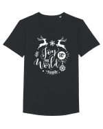 Joy to the World White 2 Tricou mânecă scurtă guler larg Bărbat Skater