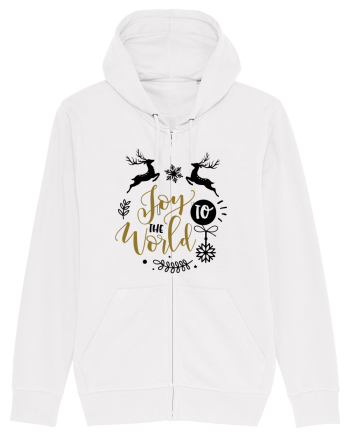 Joy to the World Gold White