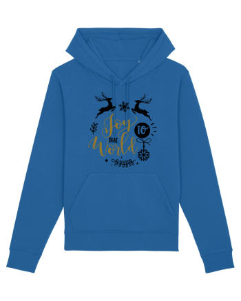 Joy to the World Gold Royal Blue