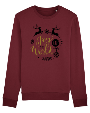 Joy to the World Gold Burgundy