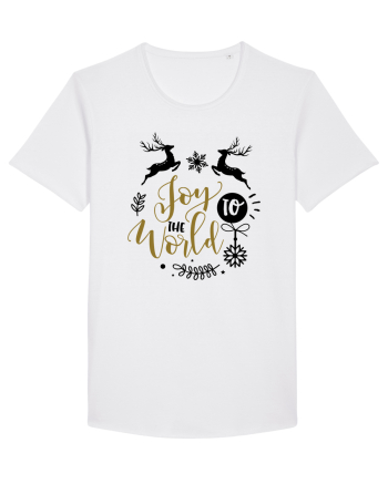 Joy to the World Gold White
