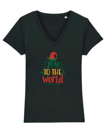 Joy to the World Elf Hat Black