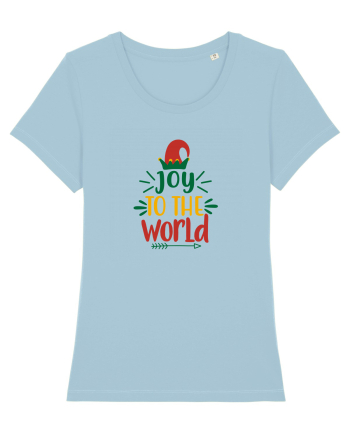 Joy to the World Elf Hat Sky Blue