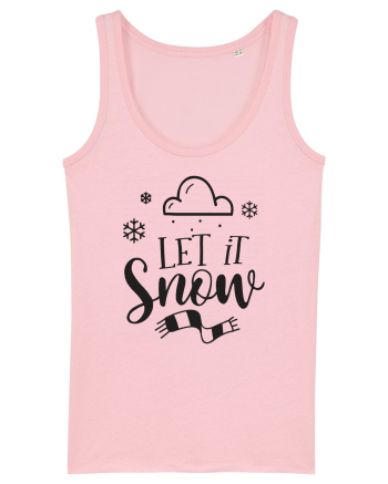 Let it Snow Black Cotton Pink