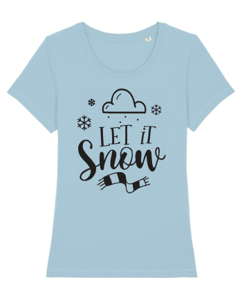 Let it Snow Black Sky Blue