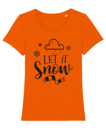 Let it Snow Black Bright Orange
