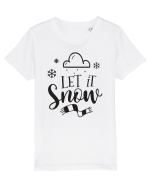 Let it Snow Black Tricou mânecă scurtă  Copii Mini Creator