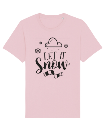 Let it Snow Black Cotton Pink