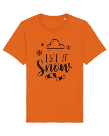 Let it Snow Black Bright Orange