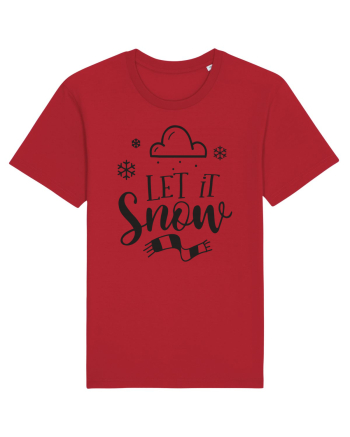 Let it Snow Black Red