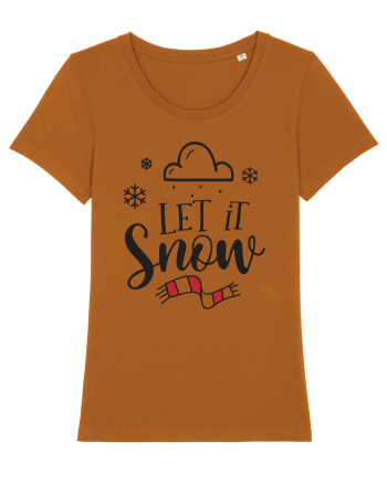 Let it Snow Red Roasted Orange