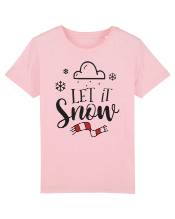Let it Snow Red Cotton Pink